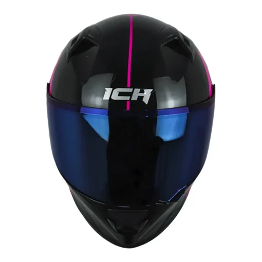 Casco Ich 503 Neza Negro Fucsia Visor Azul 2 - ZONABIKER LA 21 1