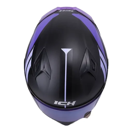 Casco Ich 503 Neza Negro Lila Visor Azul 3 - ZONABIKER LA 21 1
