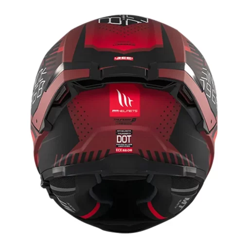 Casco Mt Thunder 4Sv Luminence D5 Rojo Negro 3 - ZONABIKER LA 21 2