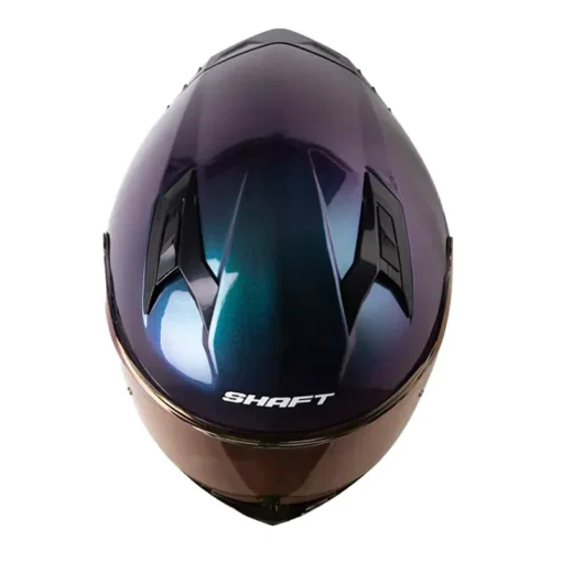 Casco Shaft 522sp Solid Camaleon Silver Visor Iridium Morado 2 - ZONABIKER LA 21 1