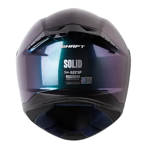 Casco Shaft 522sp Solid Camaleon Silver Visor Iridium Morado 3 - ZONABIKER LA 21 2