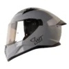 Casco Shaft 522sp Solid Gris Negro Visor Iridium Silver
