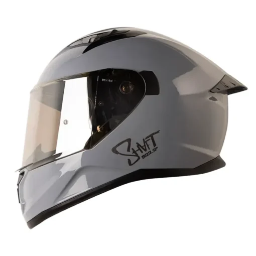 Casco Shaft 522sp Solid Gris Negro Visor Iridium Silver