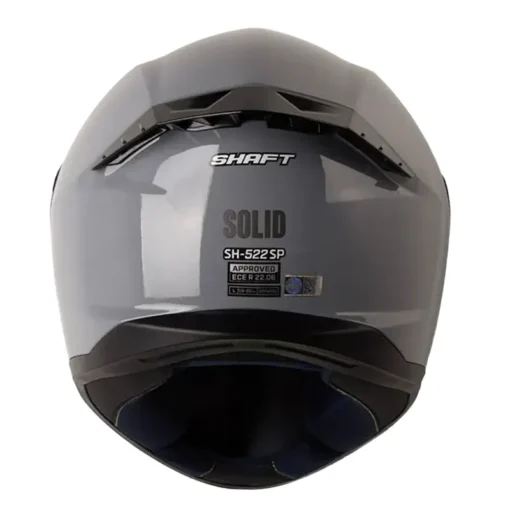 Casco Shaft 522sp Solid Gris Negro Visor Iridium Silver 3 - ZONABIKER LA 21 2