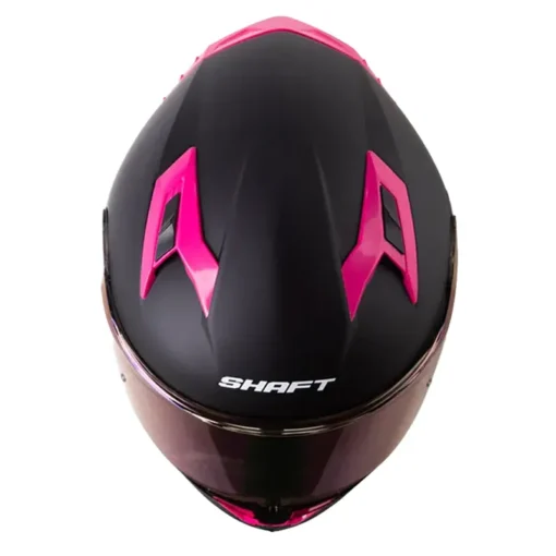 Casco Shaft 522sp Solid Negro Fucsia Visor Iridium Morado 2 - ZONABIKER LA 21 1