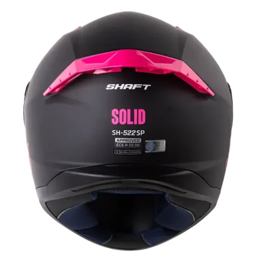 Casco Shaft 522sp Solid Negro Fucsia Visor Iridium Morado 3 - ZONABIKER LA 21 2