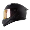 Casco Shaft 522sp Solid Negro Gris Visor Iridium Rojo