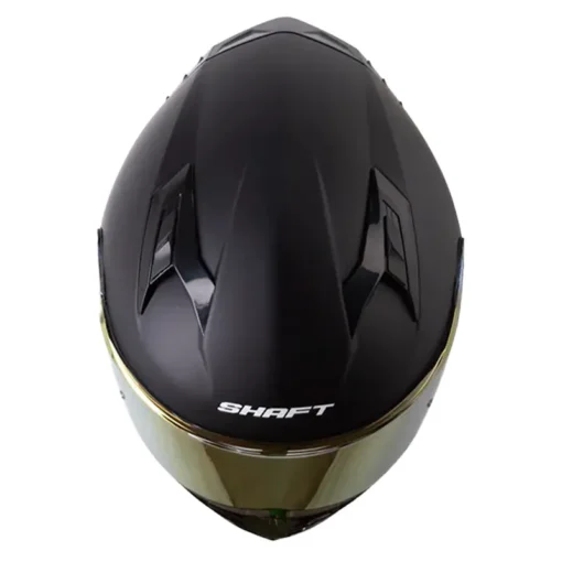 Casco Shaft 522sp Solid Negro Gris Visor Iridium Rojo 2 - ZONABIKER LA 21 1