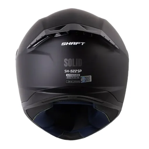 Casco Shaft 522sp Solid Negro Gris Visor Iridium Rojo 3 - ZONABIKER LA 21 2