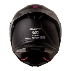 Casco Shaft 598 Gtr Solid Negro Fucsia Visor Iridium Fucsia 3 - ZONABIKER LA 21 5