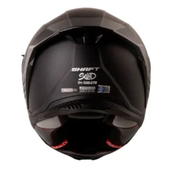 Casco Shaft 598 Gtr Solid Negro Gris Visor Iridium Rojo 3 - ZONABIKER LA 21 5