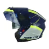 Casco Shaft Pro 4000Dv Evo Split Azul Oscuro Gris Visor Iridium Azul