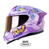 Casco Shaft Pro 610Dv Evo Bluer Plane Morado Claro Visor Iridium Morado