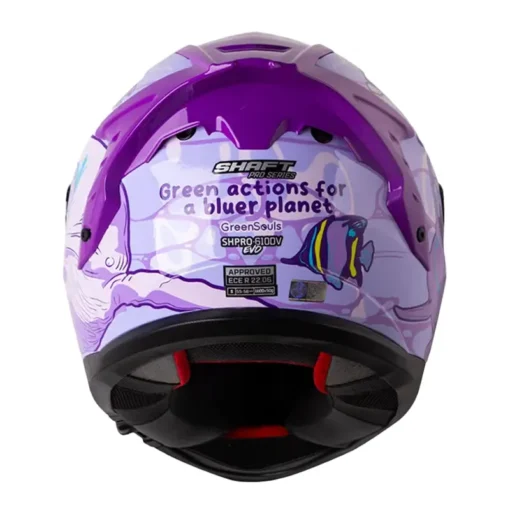 Casco Shaft Pro 610Dv Evo Bluer Plane Morado Claro Visor Iridium Morado 2 - ZONABIKER LA 21 2
