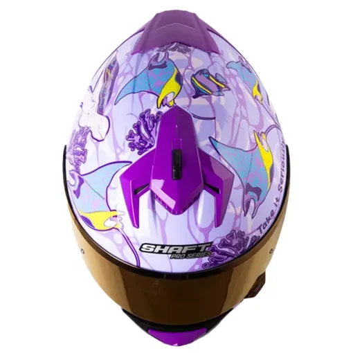 Casco Shaft Pro 610Dv Evo Bluer Plane Morado Claro Visor Iridium Morado 3 - ZONABIKER LA 21 1