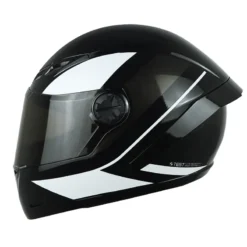 Casco Ich 501sp Deus Negro Blanco Visor Smoke