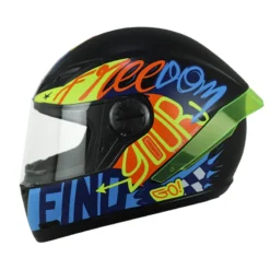 Casco Ich 501sp Dm_Messag Negro Amarillo Neón