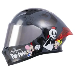 Casco Ich 503 Edicion Especial Gris Oscuro Visor Silver