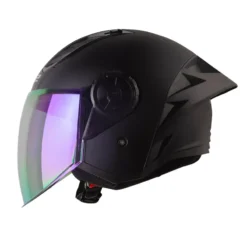 Casco Ls2 Of616 Solid Negro Visor Claro Revo Morado