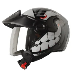 Casco Shaft 212 Carambola Gris Oscuro Visor Iridium Silver