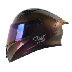 Casco Shaft 526sp Evo Solid Camaleón Silver Visor Iridium Morado