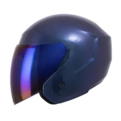 Casco Tech T10 Solid Camaleon Visor Iridium Azul